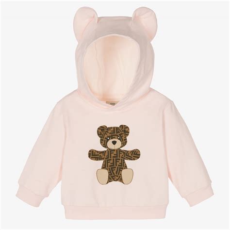 fendi baby deken bruin|Fendi baby girl hoodie.